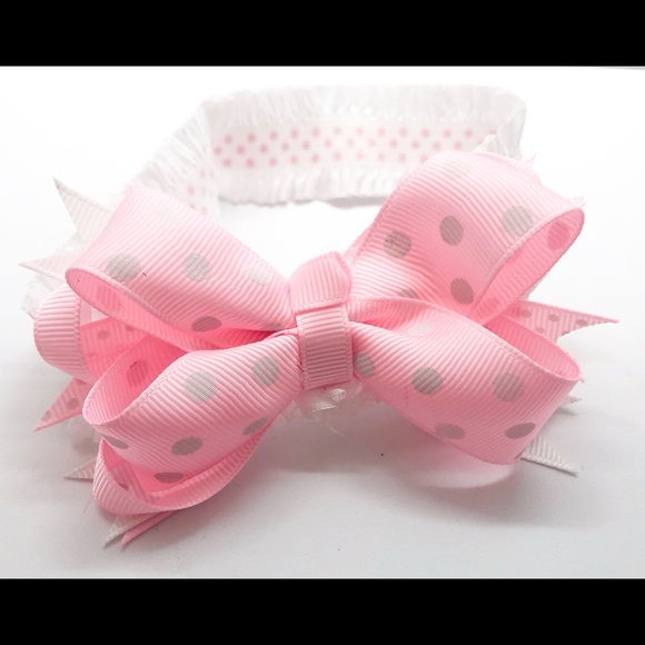 Baby Girls Headbands with Bows - Picture 4 of 4